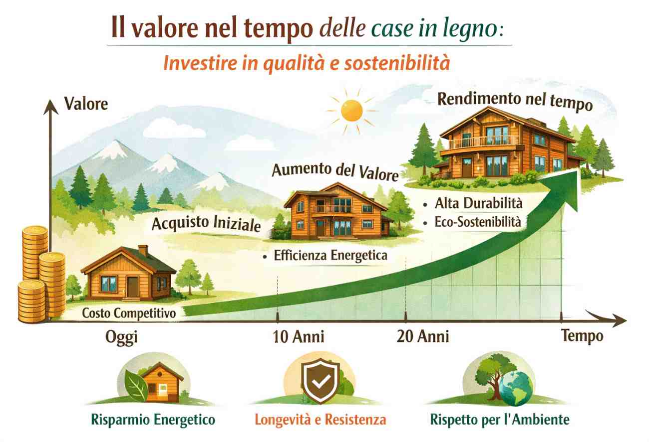 Il valore nel tempo delle case in legno: investire in qualità e sostenibilità